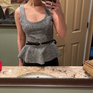 Bebe peplum top NWT